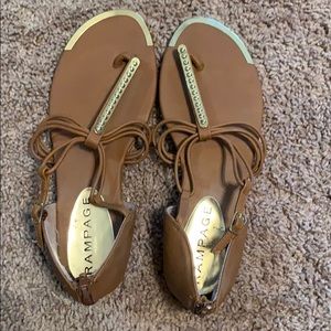 Brown rampage sandals